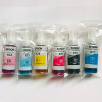Bộ mực 673 cho máy in Epson L805/ L800/ L1800/ L850.v.v. đủ 6 màu