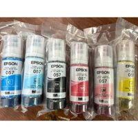 Bộ mực Epson 057 (6 màu) dùng cho máy in Epson thế hệ mới L8050, L18050 giá tốt