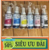Bộ mực in 673 cho máy in Epson L805/ L850/ L1800/ L800 chính hãng