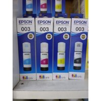 Bộ mực in Epson 003 chính hãng đủ màu cho máy in L3110, L3110, L3110, L3110, L3110, L3100