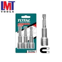 Bộ mũi bắn vít tôn có nam châm hút 1/4" 8mm Total TAC270832