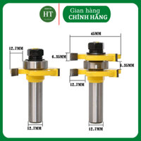 Bộ mũi dao phay gỗ ghép mộng ván âm dương cốt 12ly7