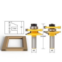 Bộ mũi dao phay gỗ ghép mộng cửa bếp cốt 12ly7