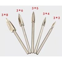Bộ mũi điêu khắc gỗ  chân 3 ly