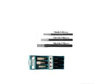 Bộ mũi đục dẹp nhọn 3 chi tiết Total THT42K0301