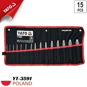 Bộ mũi đục gioăng lỗ 11 chi tiết Yato YT-3591
