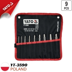 Bộ mũi đục gioăng lỗ 9 chi tiết Yato YT-3590