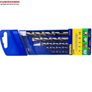 Bộ mũi khoan bê tông đuôi trụ 5 cây IRWIN 10501892