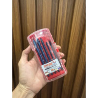 Bộ Mũi Khoan Đa Năng 4 cạnh chân Lục Giác Hộp Đỏ