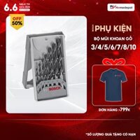 Bộ mũi khoan gỗ 7 cây Bosch 3-10mm 2607017034