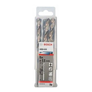 Bộ mũi khoan Inox Bosch HSS-Co 11mm (5 mũi) 2608585901