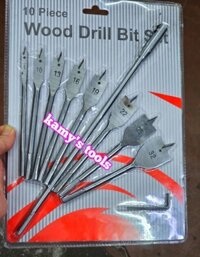 Bộ mũi khoan khoét lỗ gỗ hình đuôi cá 10 chi tiết 6mm 10mm 13mm 16mm 19mm 22mm 25mm 32mm, mũi khoét gỗ