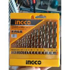 Bộ mũi khoan kim loại 19 chi tiết Ingco AKDB1195