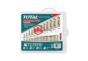 Bộ mũi khoan kim loại HSS 12 chi tiết Total TACSD0125
