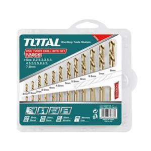Bộ mũi khoan kim loại HSS 12 chi tiết Total TACSD0125