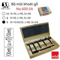 Bộ mũi khoan lỗ Forstner Wave Cutter, Star-M, No.600-SA (15/20/25/30/35mm)