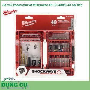 Bộ mũi khoan mũi vít Milwaukee 48-32-4006 - 40 chi tiết