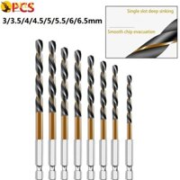 Bộ mũi khoan phủ titan lâu dài 8 1 / 4 Chuôi lục giác 3 0mm 6 5mm Kích thước