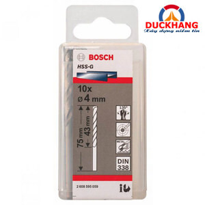 Bộ mũi khoan sắt 10 mũi HSS-G Bocsh 2608595059
