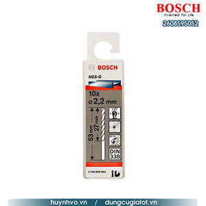 Bộ mũi khoan sắt 10 mũi HSS-G Bocsh 2608595052