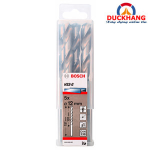 Bộ mũi khoan sắt 5 mũi HSS-G Bocsh 2608595081
