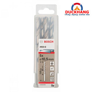 Bộ mũi khoan sắt 5 mũi HSS-G Bocsh 2608595078
