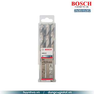 Bộ mũi khoan sắt 5 mũi HSS-G Bocsh 2608595082