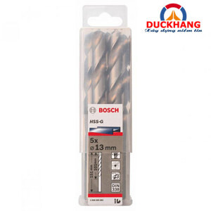 Bộ mũi khoan sắt 5 mũi HSS-G Bocsh 2608595083