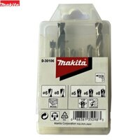 Bộ mũi khoan sắt gỗ 5,6,8mm Makita Chính hãng D-30106