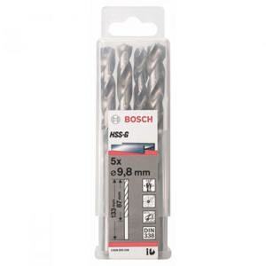Bộ mũi khoan sắt HSS-G Bocsh 2608595338 - 5 mũi, 9.8mm