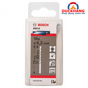 Bộ mũi khoan sắt HSS-G Bocsh 2608595060 - 10 mũi