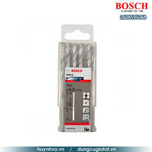 Bộ mũi khoan sắt HSS-G Bocsh 2608595068 - 10 mũi, 6.5mm