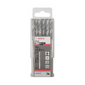 Bộ mũi khoan sắt HSS-G Bocsh 2608595069 - 10 mũi, 6.8mm