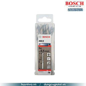 Bộ mũi khoan sắt HSS-G Bocsh 2608595073 - 5 mũi, 8.5mm
