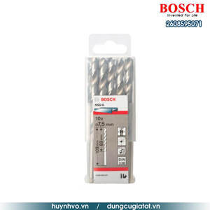 Bộ mũi khoan sắt HSS-G Bocsh 2608595071 - 10 mũi, 7.5mm