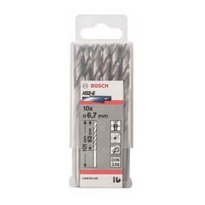 Bộ mũi khoan sắt HSS-G Bocsh 2608595336 - 10 mũi, 6.7mm