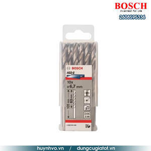 Bộ mũi khoan sắt HSS-G Bocsh 2608595336 - 10 mũi, 6.7mm