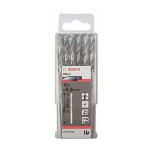 Bộ mũi khoan sắt HSS-G Bocsh 2608595069 - 10 mũi, 6.8mm