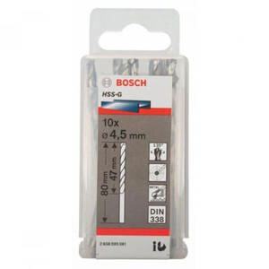 Bộ mũi khoan sắt HSS-G Bocsh 2608595061 - 10 mũi, 4.5mm