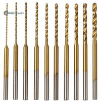 Bộ mũi khoan siêu nhỏ - 10 Cái 0.6mm-2.2mm Mũi khoan nhỏ 2,35 Shank HSS Công cụ khoan lỗ khắc Mini