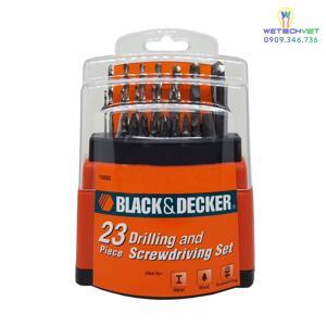 Bộ mũi khoan và vặn vít Black & Decker 15095-B1 - 23 chi tiết