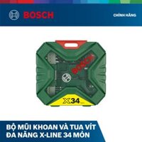 Bộ Mũi Khoan Và Vặn Vít X-Line 34 Chi Tiết Bosch 2607010608