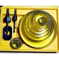 Bộ mũi khoét gỗ AOTL  - Mũi khoan khoét lỗ - Mũi khoan lỗ tròn gỗ thạch cao và nhựa