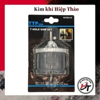 Bộ mũi khoét gỗ lỗ tròn khoan khoét thạch cao nhựa TTP 7 cỡ BMKG-TTP