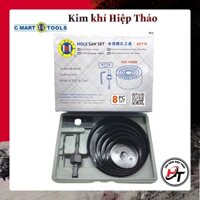 Bộ mũi khoét gỗ thạch cao lỗ tròn khoan khoét trần 8 chi tiết Cmart chính hãng BMKTC-8CT-CM-A0110