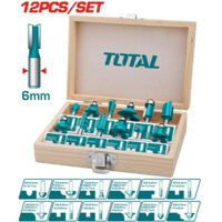 Bộ Mũi Phay Gỗ Sử Dụng Cho Máy Phay Gỗ Cốt 6mm , 6.3mm , 8mm , 12.7mm TOTAL/ TACSR0104121-TACSR0121/