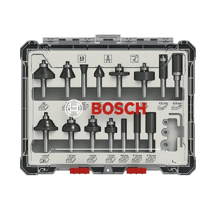 Bộ mũi phay hỗn hợp 15 chi tiết Bosch 2607017473