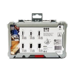 Bộ mũi phay thẳng 6 chi tiết dùng cho gỗ Bosch 2607017467