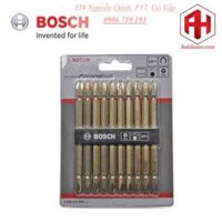 Bộ mũi vặn vít 10 cây Bosch 2608521043 - PH2 (Gold)