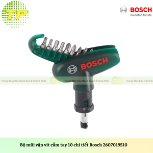 Bộ mũi vặn vít cầm tay 10 chi tiết Bosch 2607019510
